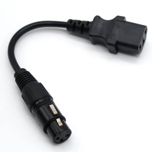 Ladeadapter, von 3 pol. Rundstecker auf Stecker eckig, für alle Bleigel Ladegeräte mit Rundstecker