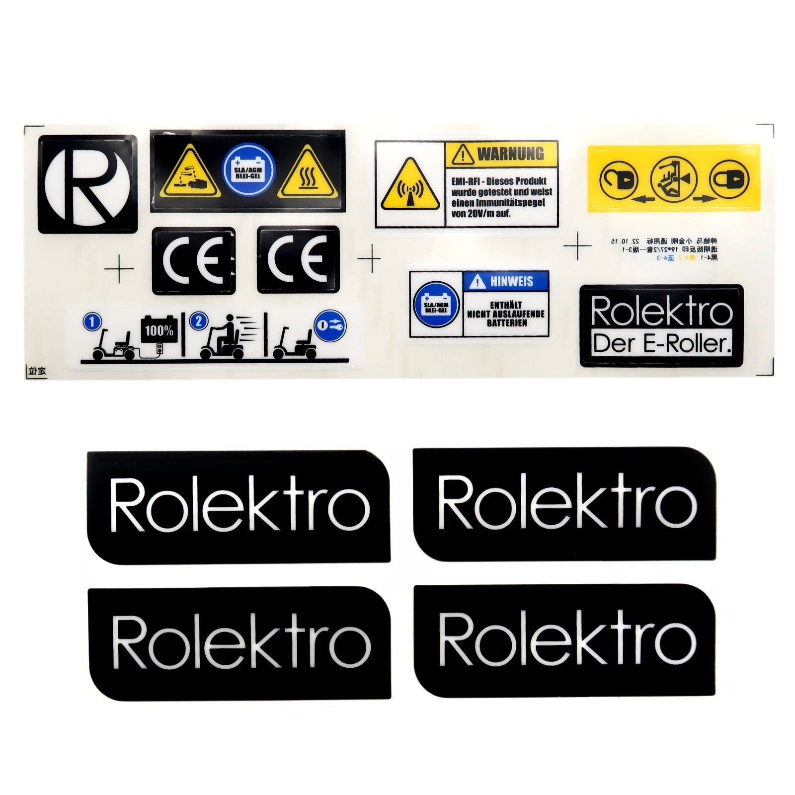 Trike6V2/V3/Quad6V2/V3/Pro - Aufkleber, komplettes Set