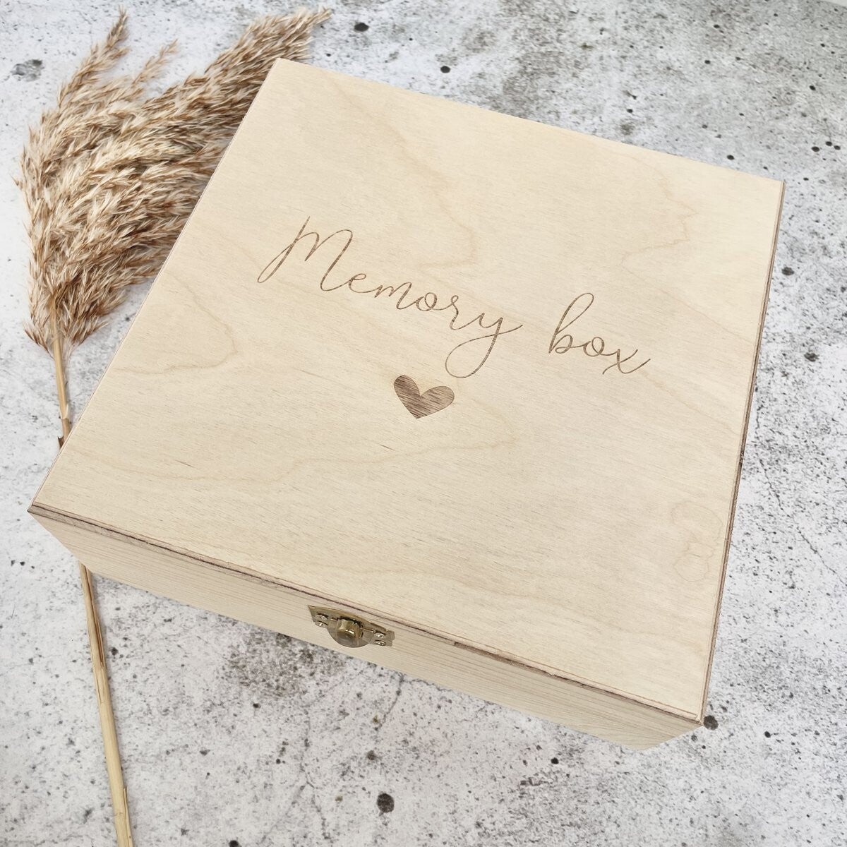 Memory box hartje - opbergkist - bewaarkist