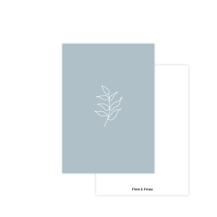 Wenskaart A6 - Blaadje