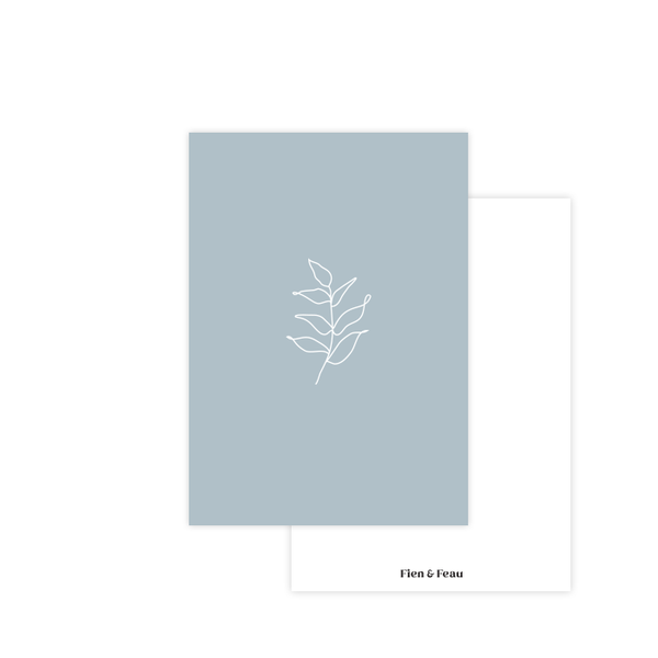 Wenskaart A6 - Blaadje