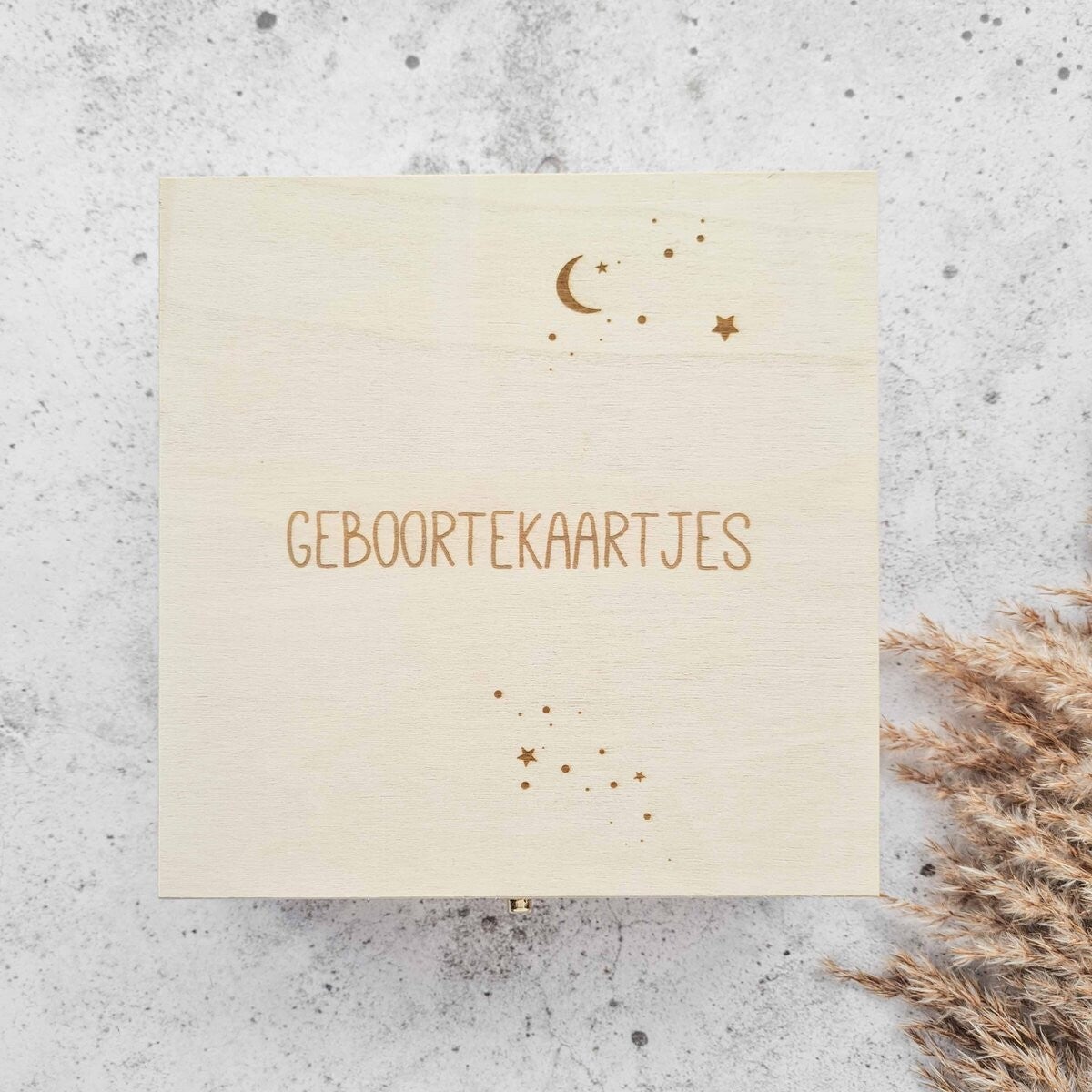 Geboortekaartjes opbergkist