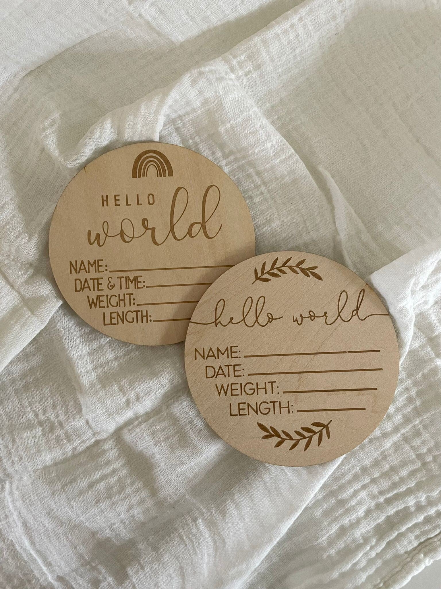 Houten cirkel - Hello world