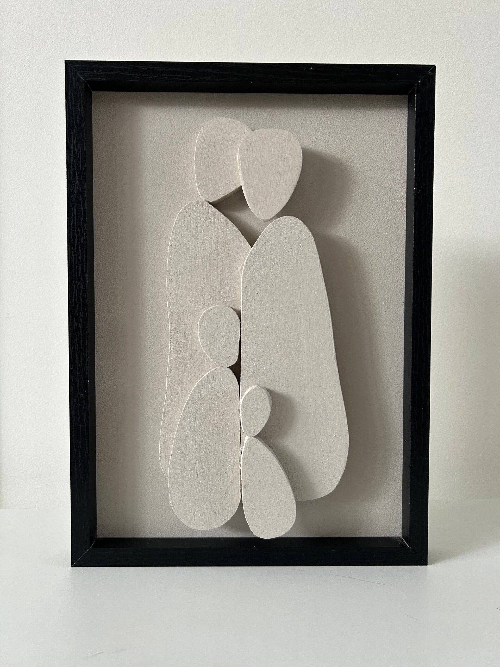 Houten familie portret