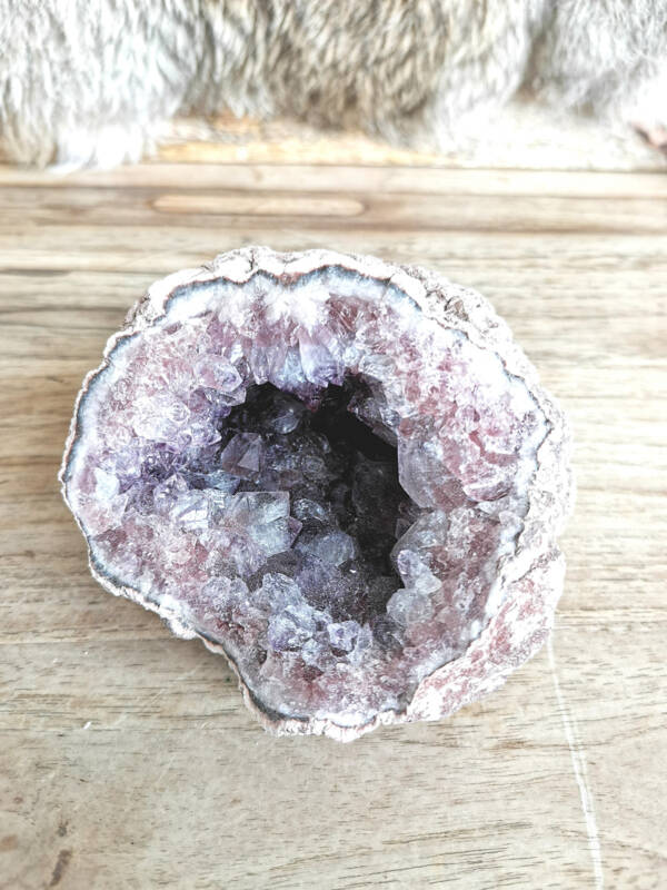 Roze amethist cluster