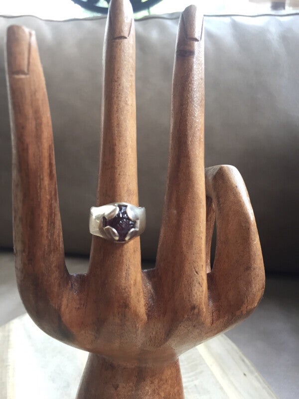 Paarse toermalijn - maat 17 3/4