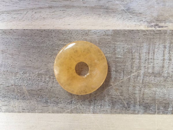 Gele calciet donut