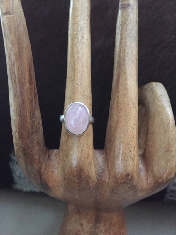 Roze kwarts - maat 17 1/2 en 18