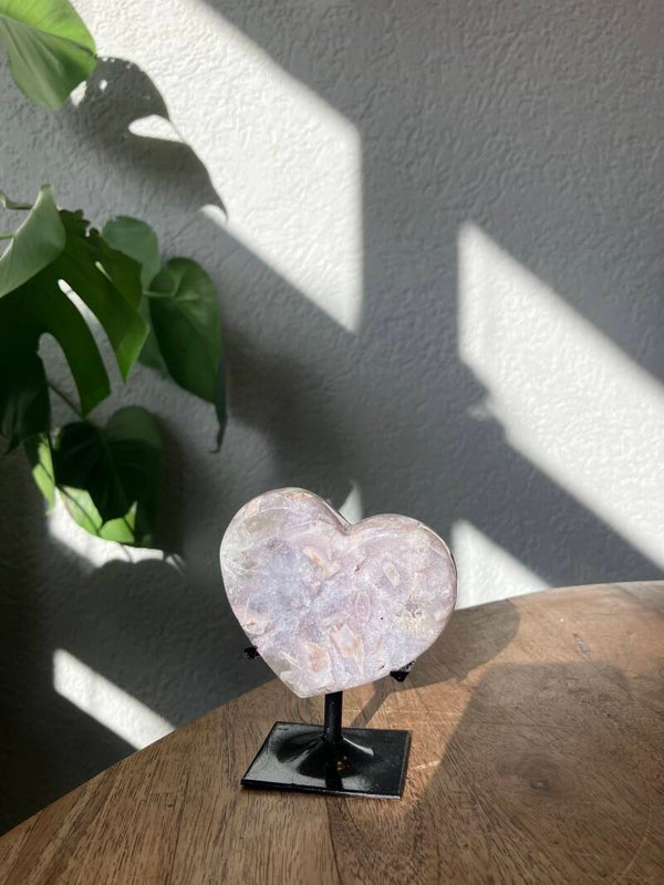 Roze amethist hartje
