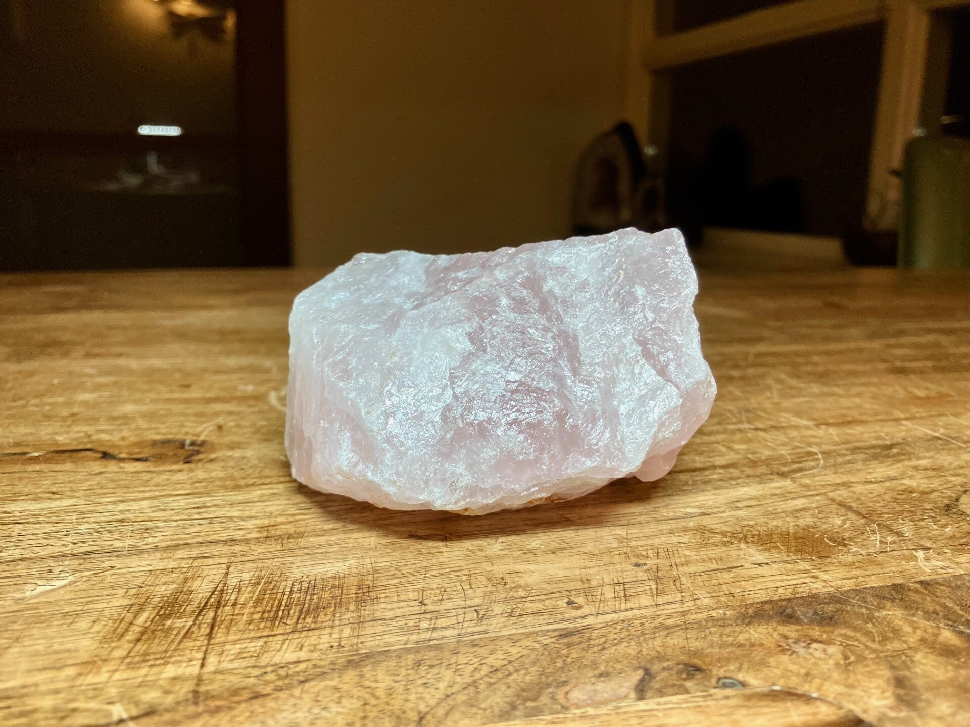 Roze kwarts ruw - 475 gram