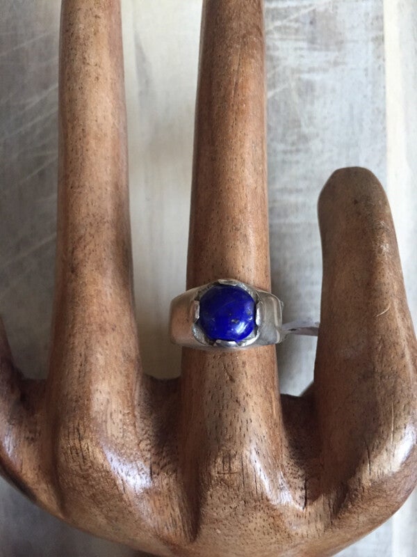 Lapis lazuli - maat 19 1/4 - uniek design