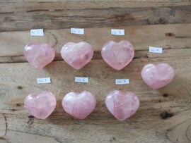 Roze kwarts hart - 4,5 - 5 cm