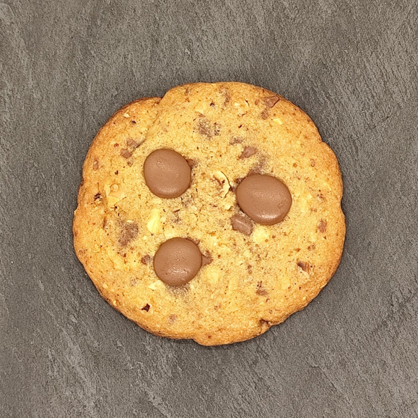 Cookies Chocolat au lait / Noisettes coeur crémeux Nutella (6 pièces)