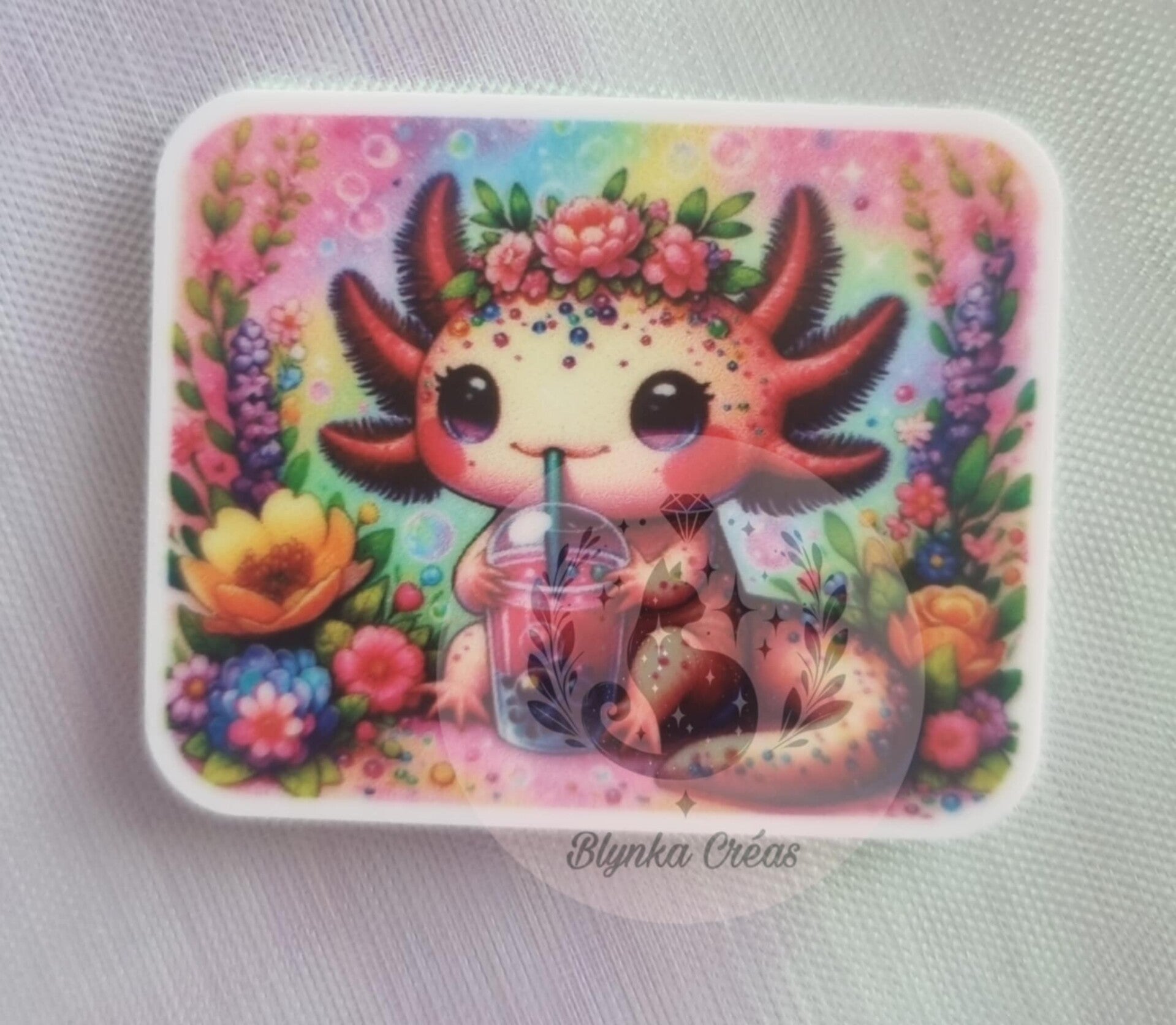 Cover-Minder Plat – L'Axolotl et le Bubble Tea des Abysses