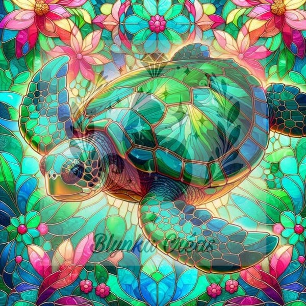 Tortue aux Milles couleurs de Jiji Art