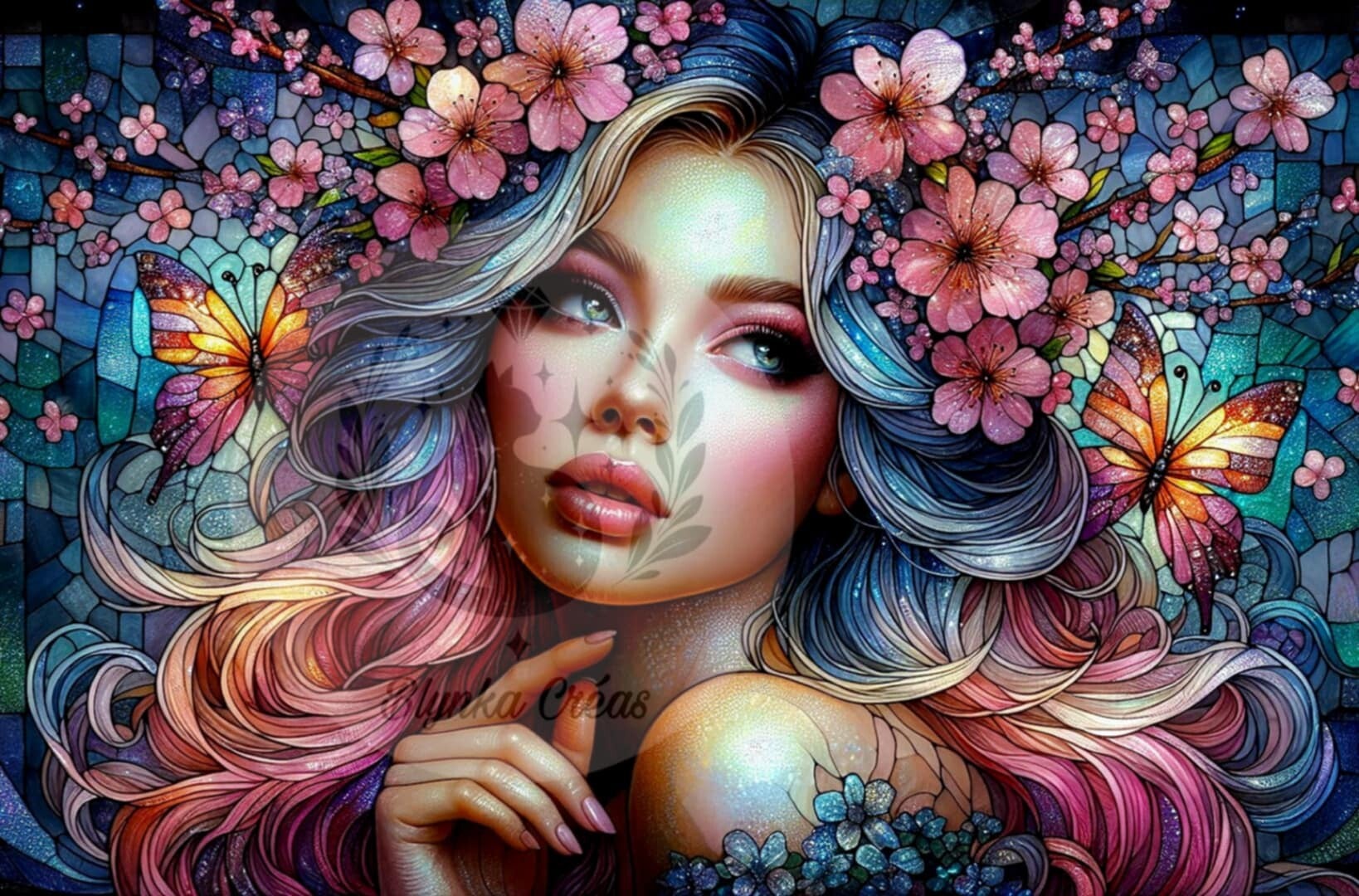 La Femme aux Papillons de Cristal de Lum'ia