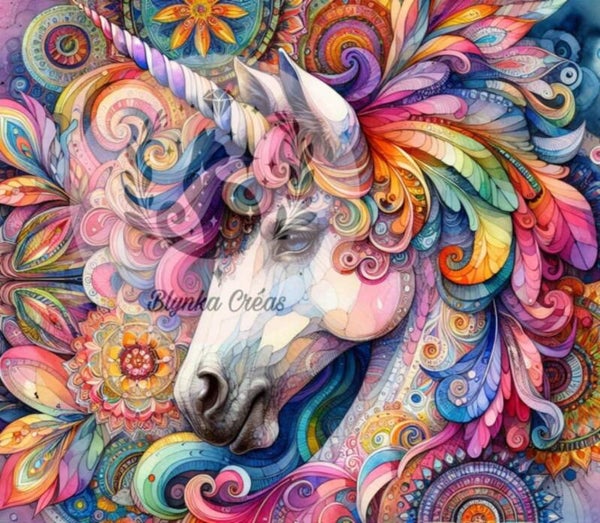 Aube Mandala et Licorne Féérique de Lum'ia