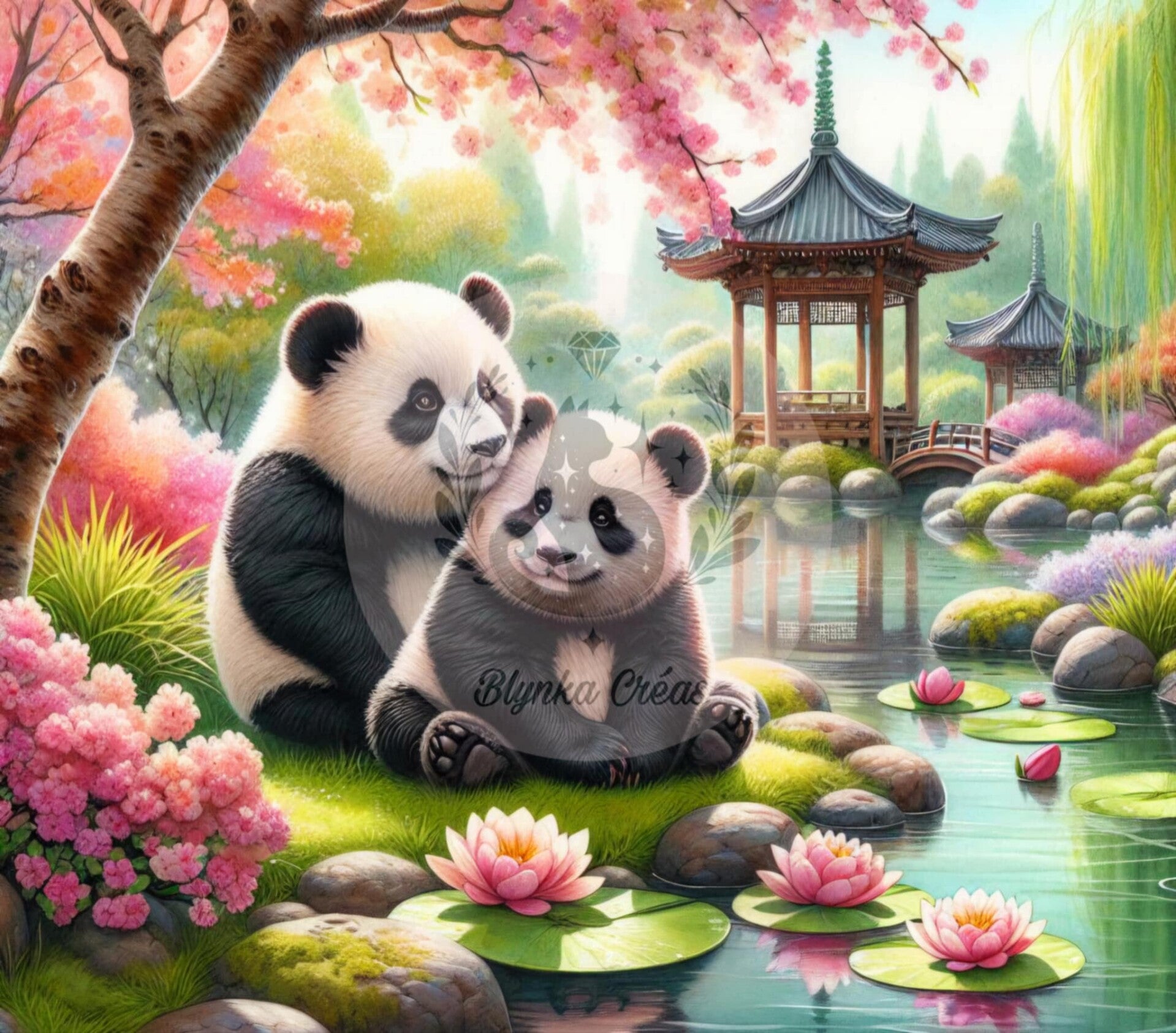 Les Pandas du Temple Oublié de Lum'ia