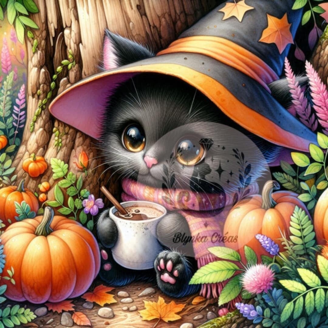 Chaton de Minuit et Son Élixir Douillet de Lum'ia