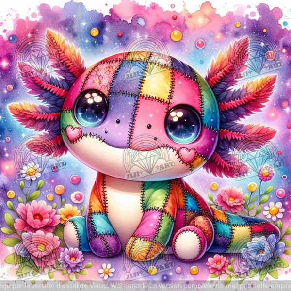 ✨ Axo, le Doudou Fleuri de Jiji Art ✨