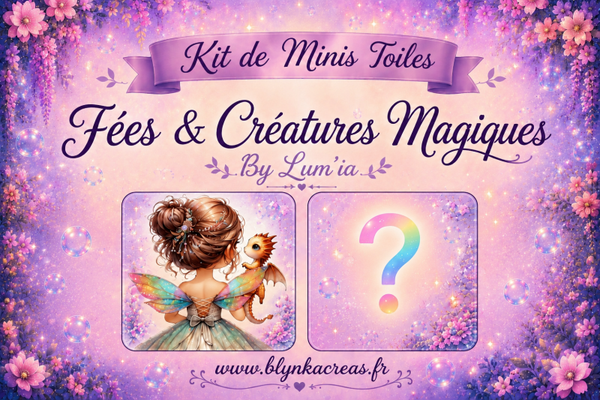 🧚✨  Kit de Minis Toiles : Fées & Créatures Magiques by Lum’ia ✨🧚 (Lot de 2)