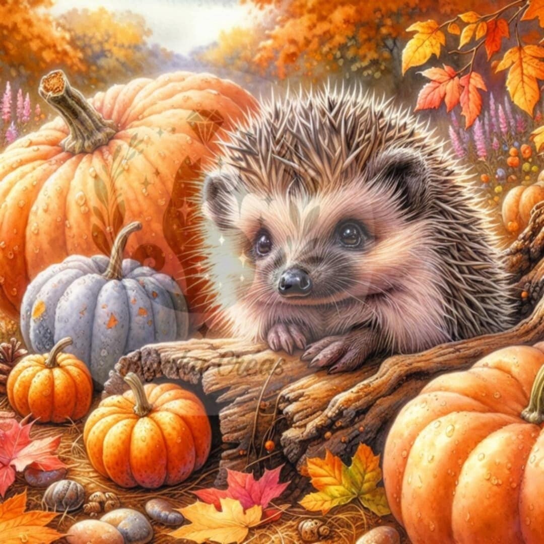 Le Hérisson et les Couleurs d’Octobre de Lum'ia