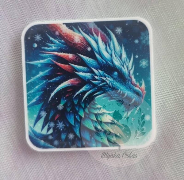Cover-Minder Plat – Le Dragon des Neiges Mystiques