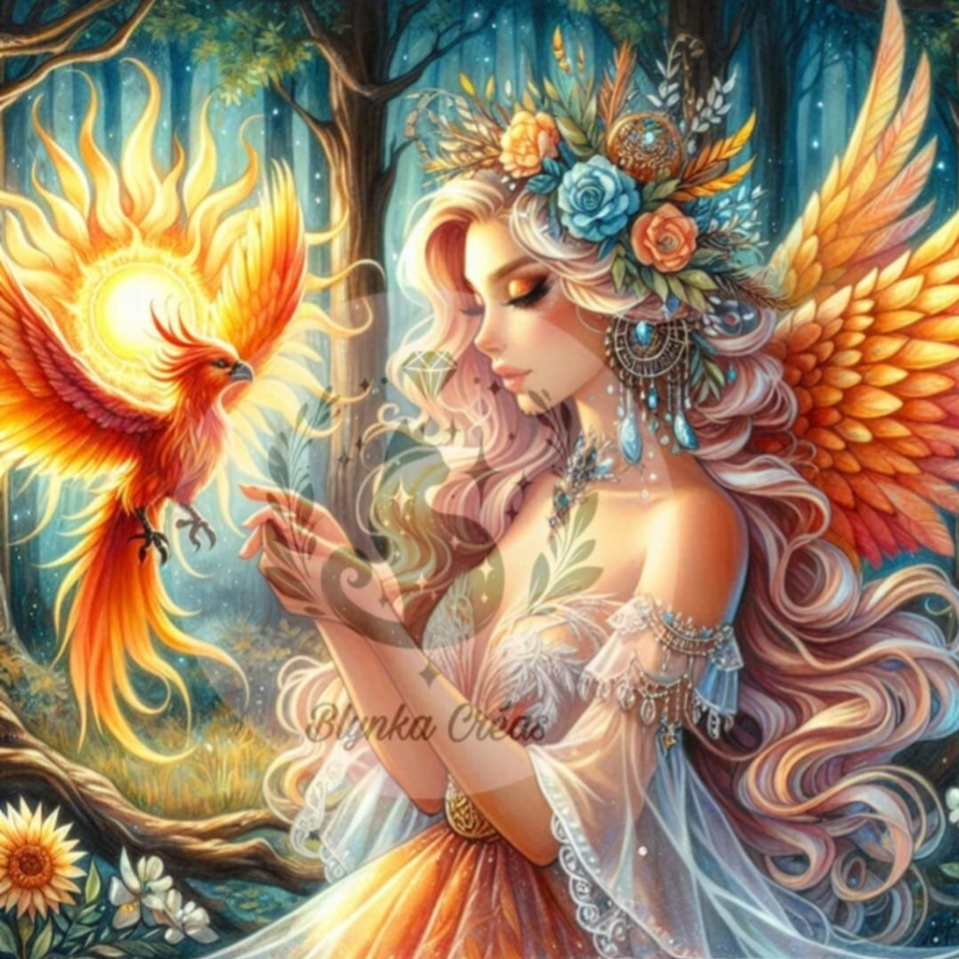 Hélia et son Phénix de Lum'ia