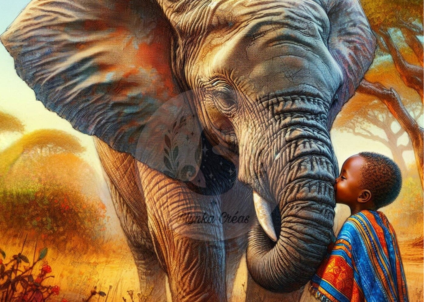 L'enfant et le doux géant  de Lum'ia