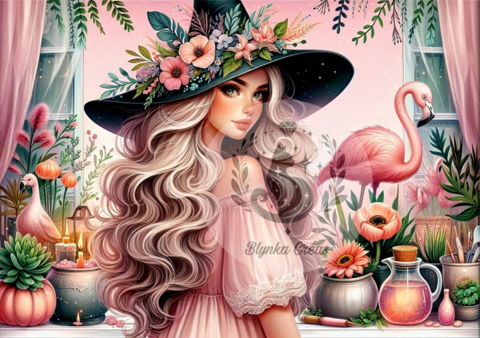 La Sorcière et son Oiseau Mystique de Lum'ia