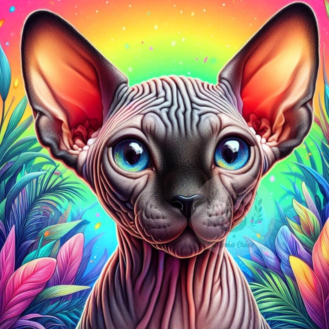 Sphynx au Paradis Coloré de Lum'ia