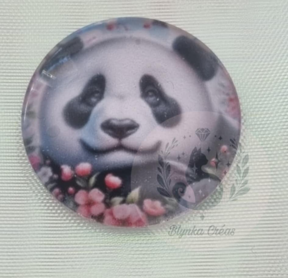 Cover-Minder en Verre Toile : Ballet Floral : L'Amitié du Panda