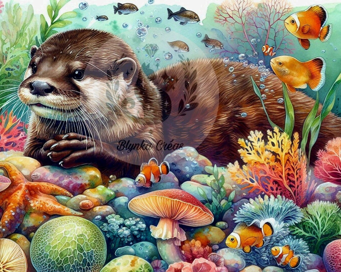 Loutre enchantée : les merveilles de l'océan de Lum'ia