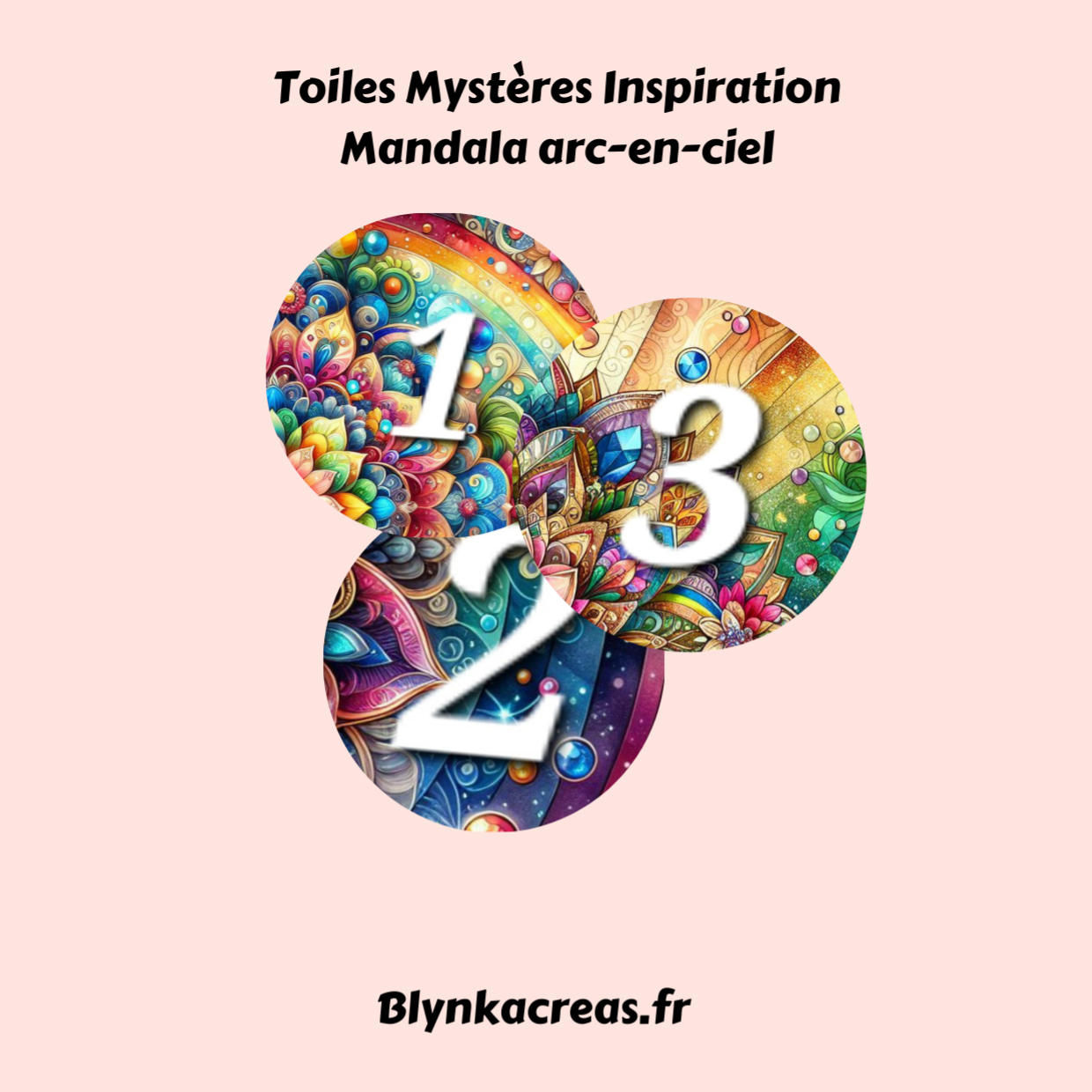Toiles Mystères Inspiration Mandala Arc-en-Ciel