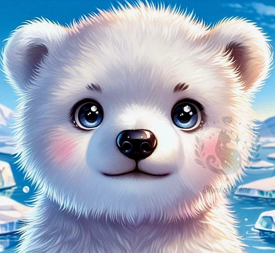 Bébé Glacier : L'Ourson aux Yeux Bleus de Lum'ia