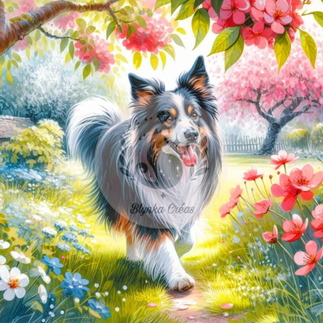 Sous le soleil printanier : Le Border Collie de Lum'ia