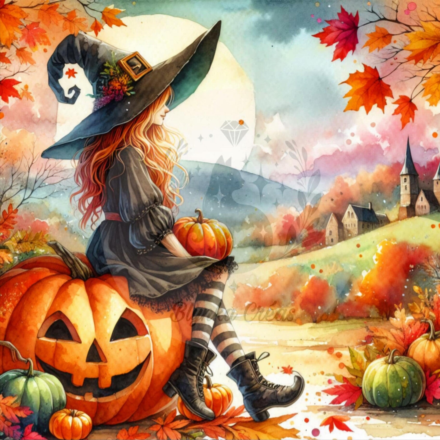 La Sorcière et la Citrouille Lunaire de Lum'ia