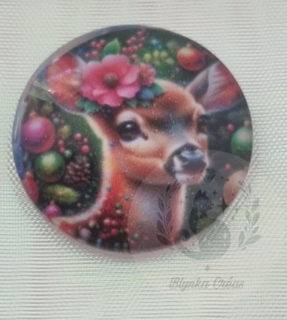 Cover-Minder en Verre Toile : Faon au Pied du Sapin-