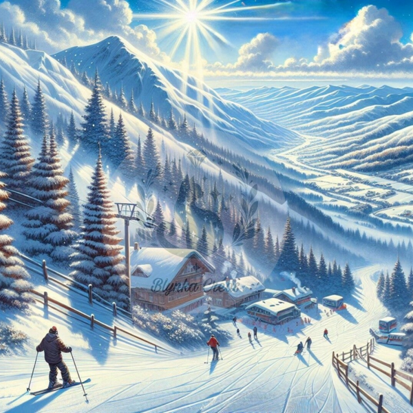 Descente Enneigée de Lum'ia