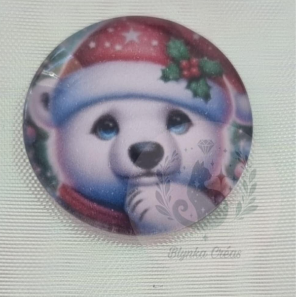 Cover-Minder en Verre Toile : L'ourson du Pôle Nord fête Noël