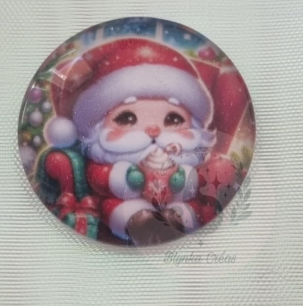 Cover-Minder en Verre Toile : Le Père Noël et son chocolat magique