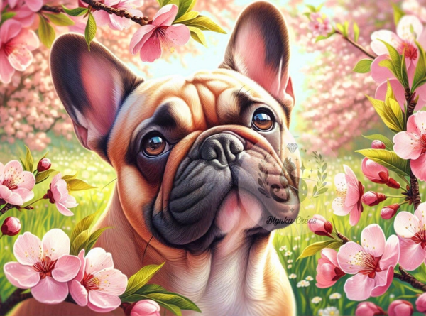 Bouledogue au Paradis Floral de Lum'ia