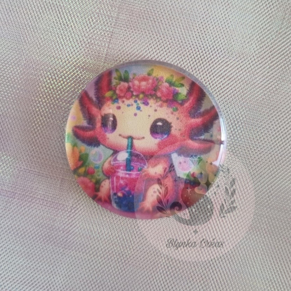 Cover-Minder en Verre : L'Axolotl et le Bubble Tea des Abysses