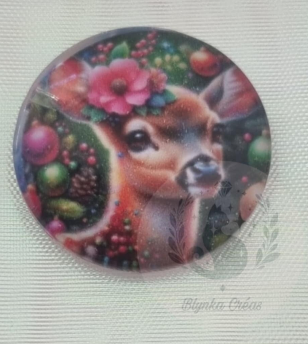 Cover-Minder en Verre Toile : Faon au Pied du Sapin-