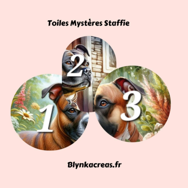 Toiles Mystère Staffie 🐾
