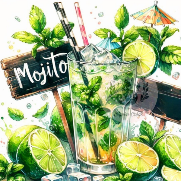 Évasion Mentholée : Cocktail Mojito de Lum'ia
