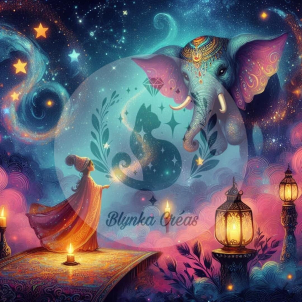 La Magicienne et l'Éléphant des Nuages de Lum'ia