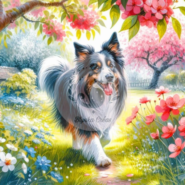 Sous le soleil printanier : Le Border Collie de Lum'ia