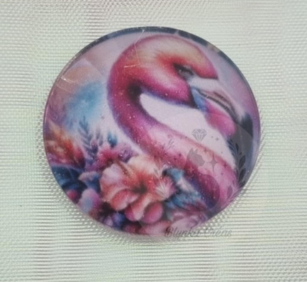 Cover-Minder en Verre Toile : Fleur de Flamant