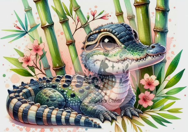 Petit Croco en Terre Tropicale de Lum'ia